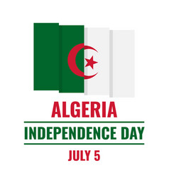 Algeria Independence Day Banne National Holiday