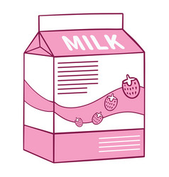 Strawberry Milk Drink Carton