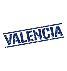 Valencia Blue Square Stamp