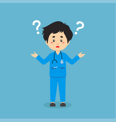 Nurse Confused With Question Mark