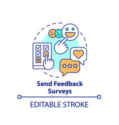 Send Feedback Surveys Concept Icon