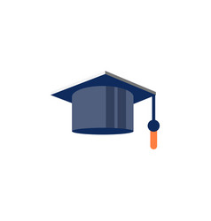 Graduation And Diploma Cap Flat Icon