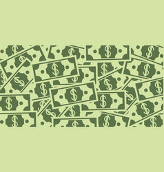 Money Seamless Pattern With Dollar Wads