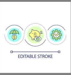 Optimize Financial System Loop Concept Icon