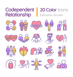 2d Colorful Icon Set Pack For Codependent