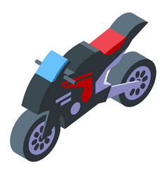 Bike Racing Icon Isometric Race Car Team