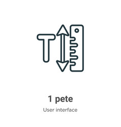 1 Pete Outline Icon Thin Line Black Pete Icon