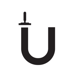 Letter U Clean Icon Logo