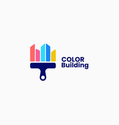 Logo Color Building Simple Mascot Style