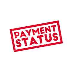 Payment Status Rubber Stamp