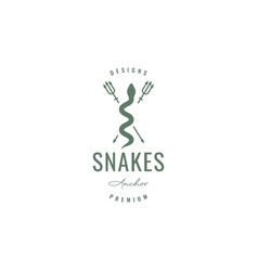 Snake With Trident Logo Design