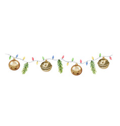 Watercolor Christmas Colorful Garland