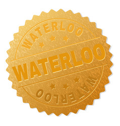 Gold Waterloo Badge Stamp