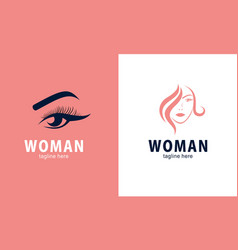 Woman Face And Beauty Logo Collection