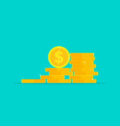 Coin Money Stack Pile Gold Dollar Icon