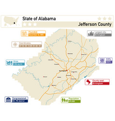 Detailed Infographic And Map Of Jefferson County