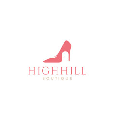 High Heels Shoe With Door Logo Design