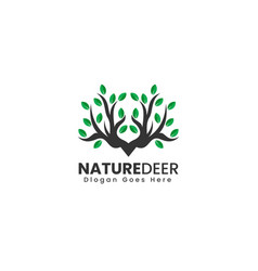 Logo Nature Deer Simple Mascot Style