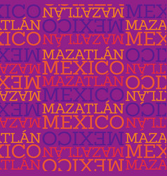 Mazatlan Mexico Seamless Pattern