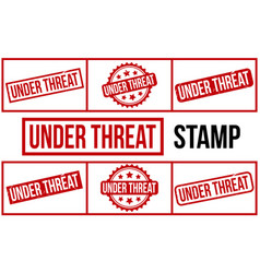 Under Threat Rubber Stamp Set