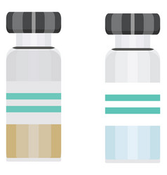 Vaccine Bottle On A White Background