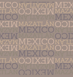 Mazatlan Mexico Seamless Pattern