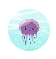 Cute Purple Jellyfish