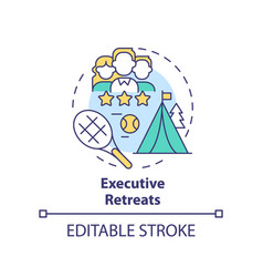 Executive Retreats Concept Icon