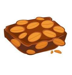 Peanut Chocolate Bar Isolated Treat Sweet Snack