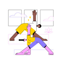 Yoga School Abstract Concept