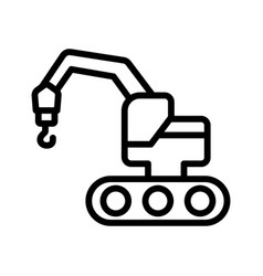 Crane Excavator Icon