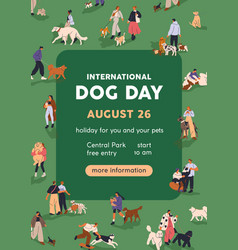 International Dog Day Celebration Poster Flyer