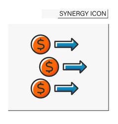 Revenue Synergy Color Icon