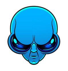 Green Alien Face Emoji Extraterrestrial Humanoid