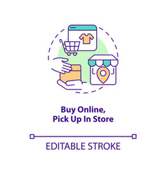 Buy Online And Pick Up In Store Concept Icon