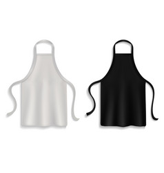 Chef Apron Realistic Kitchen Uniform Black