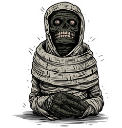 Mummy On White