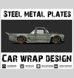 Rusty Metal Plate Background Texture Car Wrap