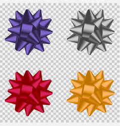 Gold and silver bow Royalty Free Vector Image - VectorStock