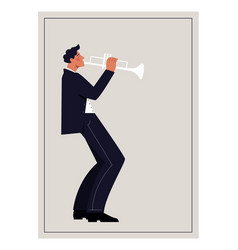 Jazz Trumpeter Poster