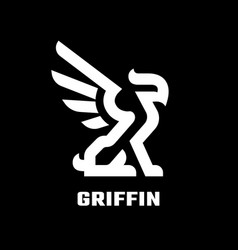 Griffin With Spread Wings Logo Symbol