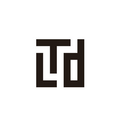 Letter L T D Square Geometric Symbol Simple Logo