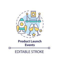 Product Launch Events Concept Icon