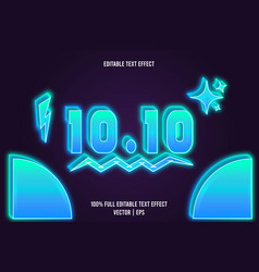 1010 Editable Text Effect 3 Dimension Emboss Neon