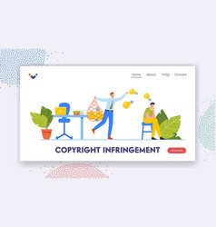 Copyright Infringement Plagiarism Landing Page