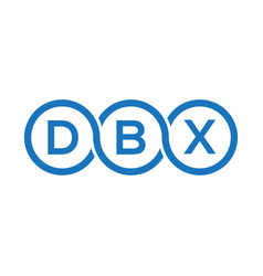 Dbx Letter Logo Design On Black Backgrounddbx