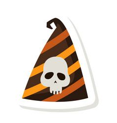 Halloween Hat Party Sticker Icon