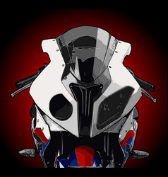 Motorcycle Front View Template