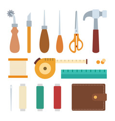 Tanner Tool Kit Set Icon Flat Isolated