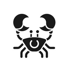 Crab Black Glyph Icon